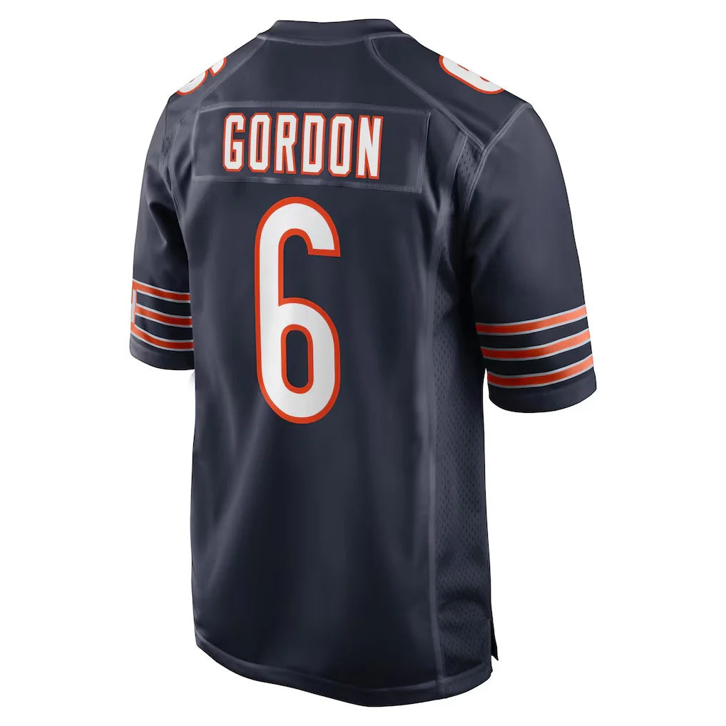 C.Bears #6 Kyler Gordon Player Navy Home Game Kdoa Stitched Jerseys