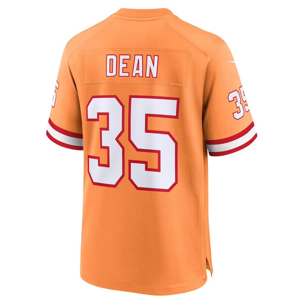 Kdoa TB.Buccaneers #35 Jamel Dean Orange Alternate Game Jersey