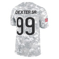 C.Bears #99 Gervon Dexter Sr. Player Arctic Camo Salute to Service Limited Kdoa Stitched Jerseys