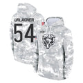 C.Bears #54 Brian Urlacher Player Arctic Camo Salute to Service Pullover Hoodies Limited Kdoa Stitched Jerseys