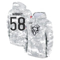 C.Bears #58 Darnell Wright Player Arctic Camo Salute to Service Pullover Hoodies Limited Kdoa Stitched Jerseys