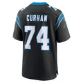 Kdoa C.Panthers #74 Jake Curhan Black Team Game Jersey