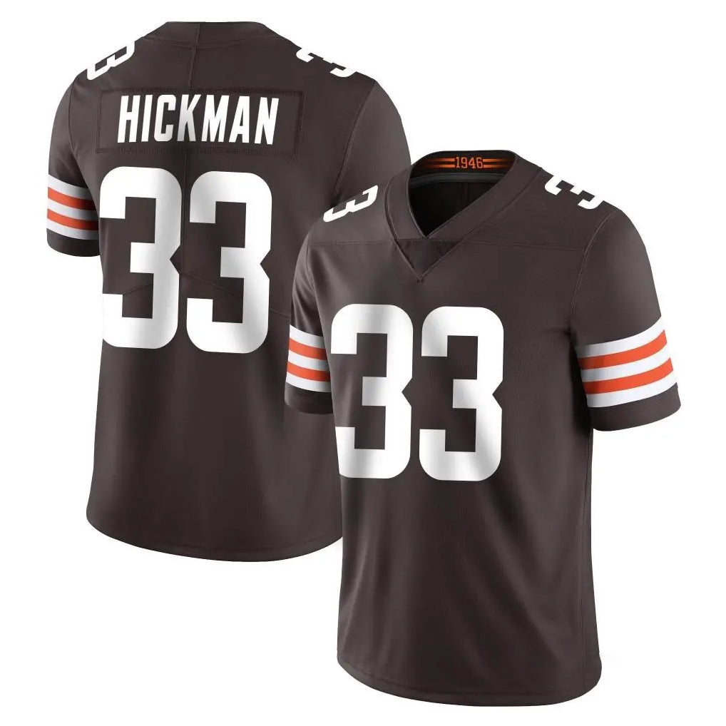 C.Browns #33 Ronnie Hickman Player Brown Color Vapor Untouchable Limited Home Game Kdoa Stitched Jerseys
