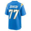 Kdoa LA.Chargers #77 Zion Johnson Powder Blue Player Game Jersey