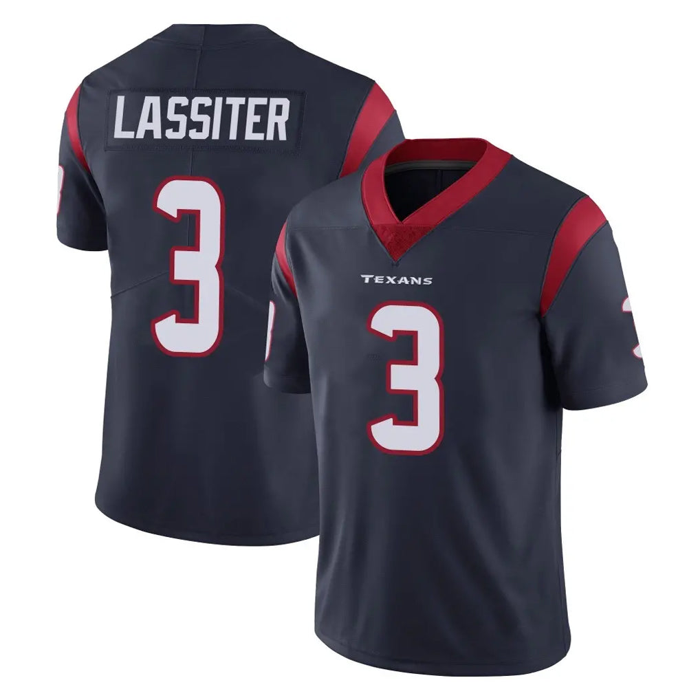 H.Texans #3 Kamari Lassiter Player Navy Limited Vapor Untouchable Home Game Kdoa Stitched Jerseys