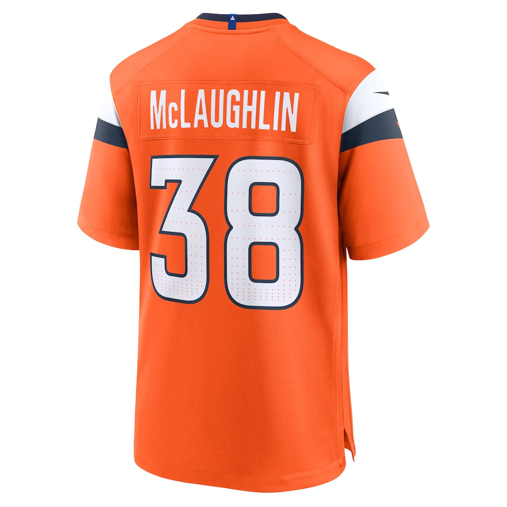 Kdoa D.Broncos #38 Jaleel McLaughlin Orange Alternate Game Jersey