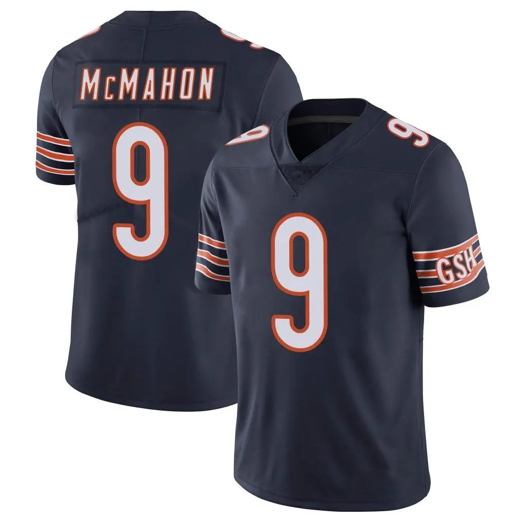 C.Bears #9 Jim McMahon Player Navy Vapor Untouchable Limited Home Game Kdoa Stitched Jerseys