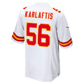 Kdoa KC.Chiefs #56 George Karlaftis White Away Game Player Jersey