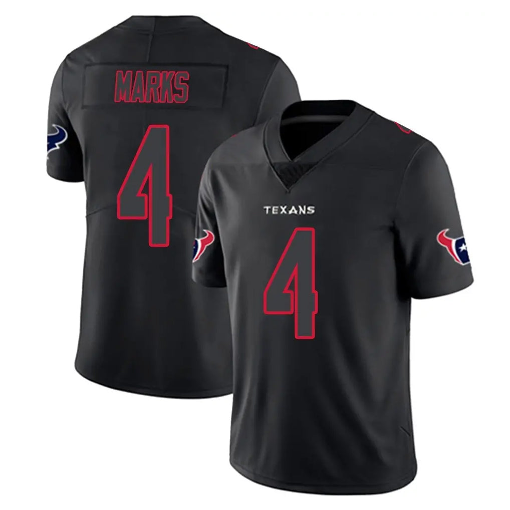 H.Texans #4 Woody Marks Player Black Impact Limited Game Kdoa Stitched Jerseys
