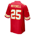 Kdoa KC.Chiefs #25 Elijah Mitchell Red Team Game Jersey