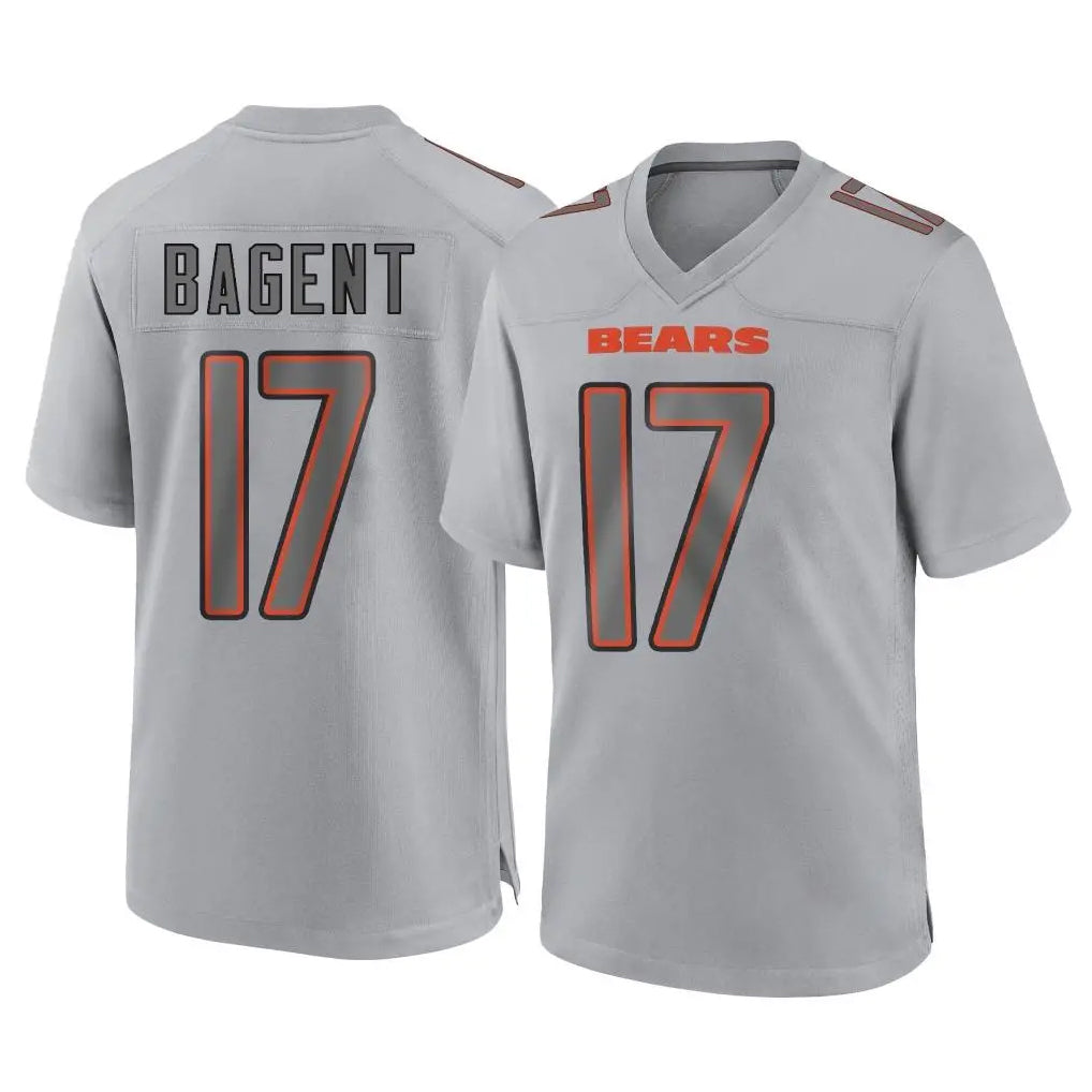 C.Bears #17 Tyson Bagent Player Gray Atmosphere Fashion Game Kdoa Stitched Jerseys