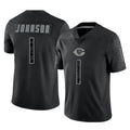 C.Bears #1 Jaylon Johnson Player Black REFLECTIVE Limited Game Kdoa Stitched Jerseys