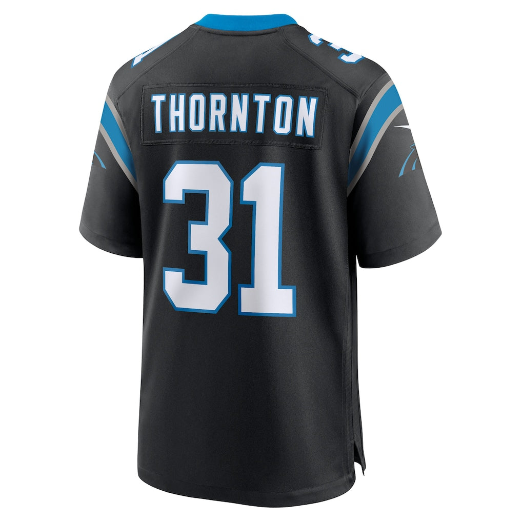 Kdoa C.Panthers #31 Corey Thornton Black Team Game Jersey