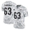 C.Bengals #63 Dylan Fairchild Player Arctic Camo Salute to Service Limited Kdoa Stitched Jerseys