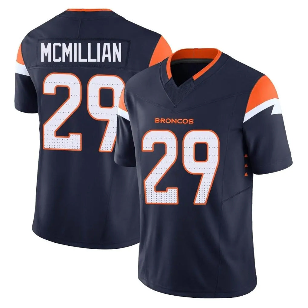 D.Broncos #29 Ja'Quan McMillian Player Navy Limited Vapor F.U.S.E. Home Game Kdoa Stitched Jerseys