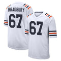 C.Bears #67 Garrett Bradbury Player White Classic Home Game Kdoa Stitched Jerseys
