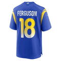 Kdoa LA.Rams #18 Terrance Ferguson Royal Team Game Jersey