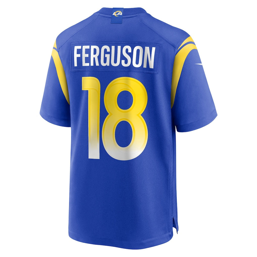 Kdoa LA.Rams #18 Terrance Ferguson Royal Team Game Jersey