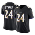 B.Ravens #24 Malaki Starks Player Black Vapor F.U.S.E. Limited Kdoa Stitched Jerseys