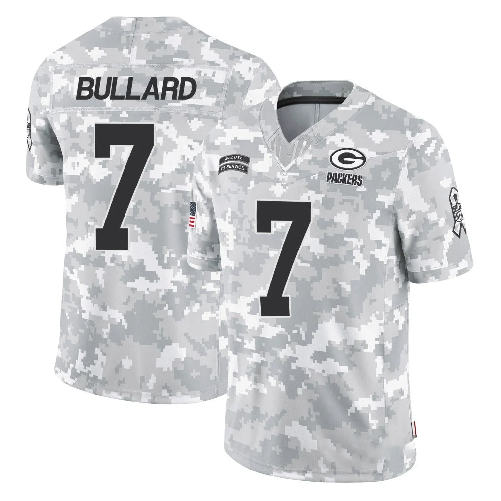 GB.Packers #7 Javon Bullard Player Arctic Camo Salute To Service Limited Kdoa Stitched Jerseys