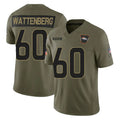 D.Broncos #60 Luke Wattenberg Player Olive 2025 Salute To Service Limited Home Game Kdoa Stitched Jerseys