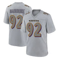 B.Ravens #92 Nnamdi Madubuike Player Gray Color Rush Vapor Untouchable Game Kdoa Stitched Jerseys