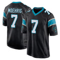 C.Panthers #7 Tre'von Moehrig Player Black Home Game Kdoa Stitched Jerseys