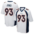 D.Broncos #93 D.J. Jones Player White Game Kdoa Stitched Jerseys