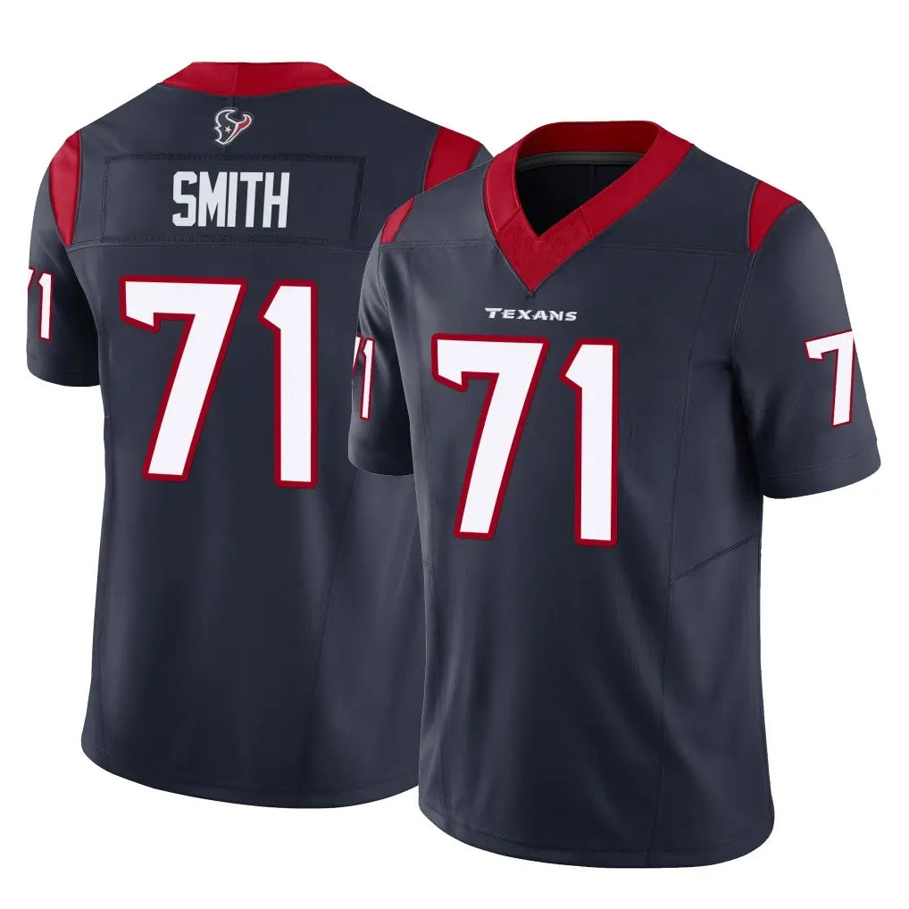H.Texans #71 Braden Smith Player Navy Limited Vapor F.U.S.E. Home Game Kdoa Stitched Jerseys