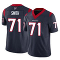 H.Texans #71 Braden Smith Player Navy Limited Vapor F.U.S.E. Home Game Kdoa Stitched Jerseys