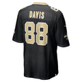 Kdoa NO.Saints #88 Shaquan Davis Black Game Jersey