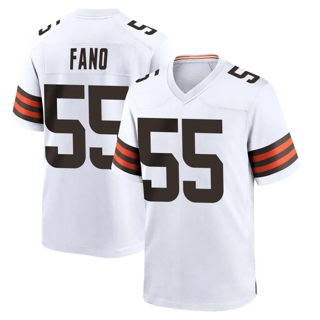 C.Browns #55 Spencer Fano Player White Home Game Kdoa Stitched Jerseys