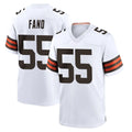 C.Browns #55 Spencer Fano Player White Home Game Kdoa Stitched Jerseys