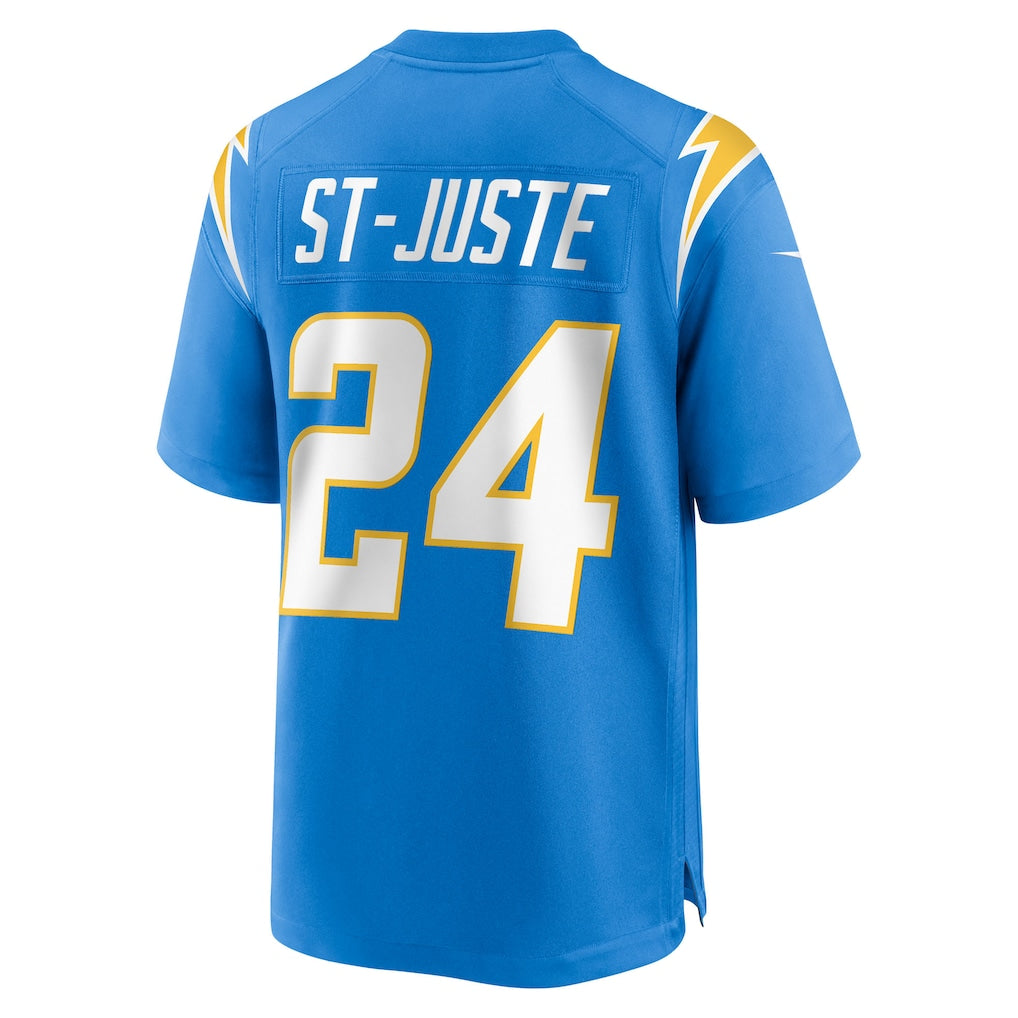 Kdoa LA.Chargers #24 Benjamin St-Juste Powder Blue Team Game Jersey