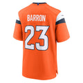 Kdoa D.Broncos #23 Jahdae Barron Orange Team Game Jersey