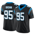 C.Panthers #95 Derrick Brown Player Black Vapor F.U.S.E. Limited Home Game Kdoa Stitched Jerseys