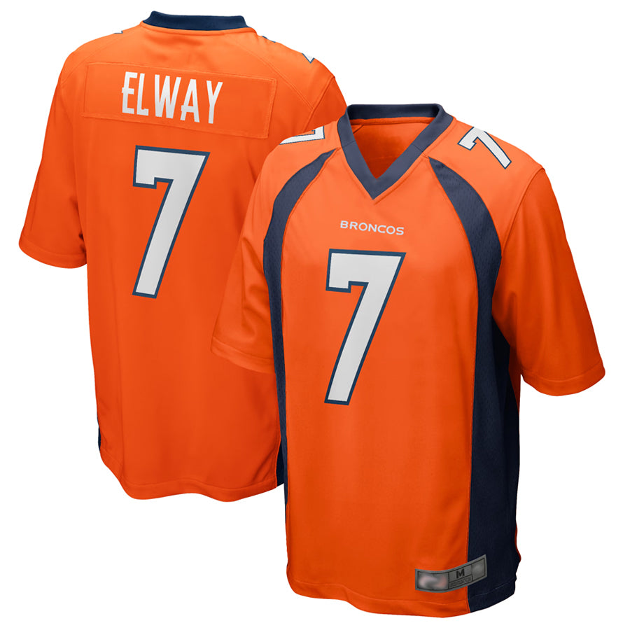 D.Broncos #7 John Elway Player Orange Game Kdoa Stitched Jerseys