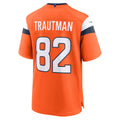Kdoa D.Broncos #82 Adam Trautman Orange Team Game Jersey
