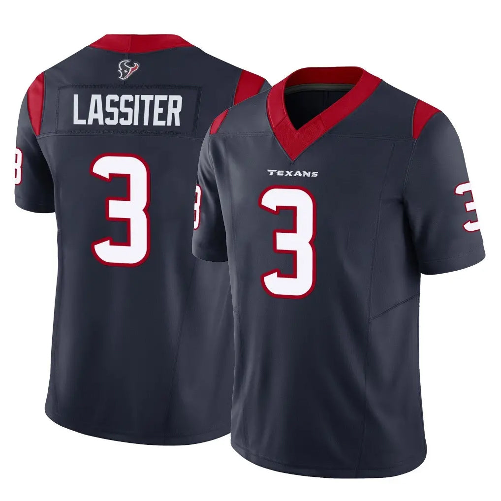 H.Texans #3 Kamari Lassiter Player Navy Limited Vapor F.U.S.E. Home Game Kdoa Stitched Jerseys