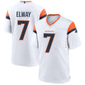 D.Broncos #7 John Elway Player White Home Game Kdoa Stitched Jerseys
