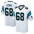 C.Panthers #68 Damien Lewis Player White Game Kdoa Stitched Jerseys