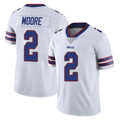 B.Bills #2 DJ Moore Player White Vapor Untouchable Limited Kdoa Stitched Jerseys