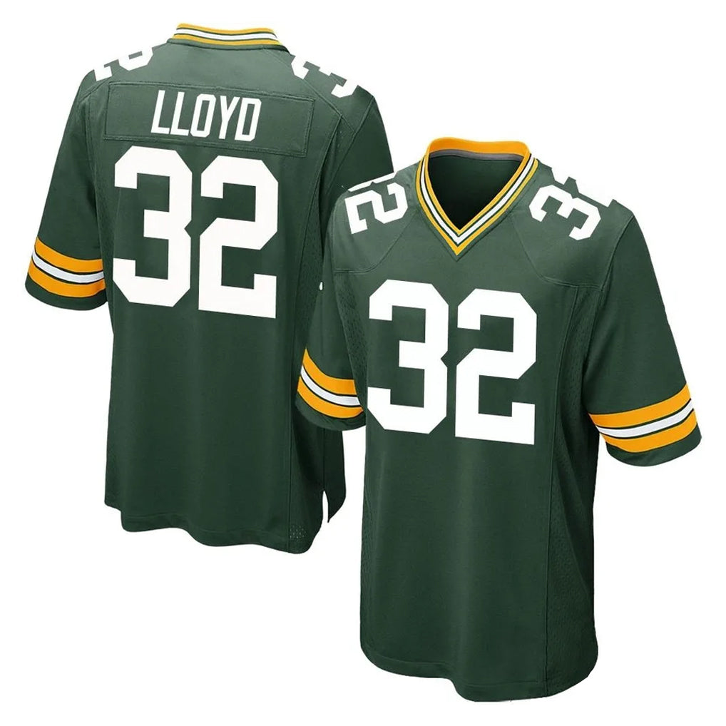 GB.Packers #32 MarShawn Lloyd Player Green Home Game Kdoa Stitched Jerseys