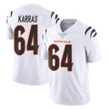 C.Bengals #64 Ted Karras Player White Vapor Untouchable Limited Home Game Kdoa Stitched Jerseys