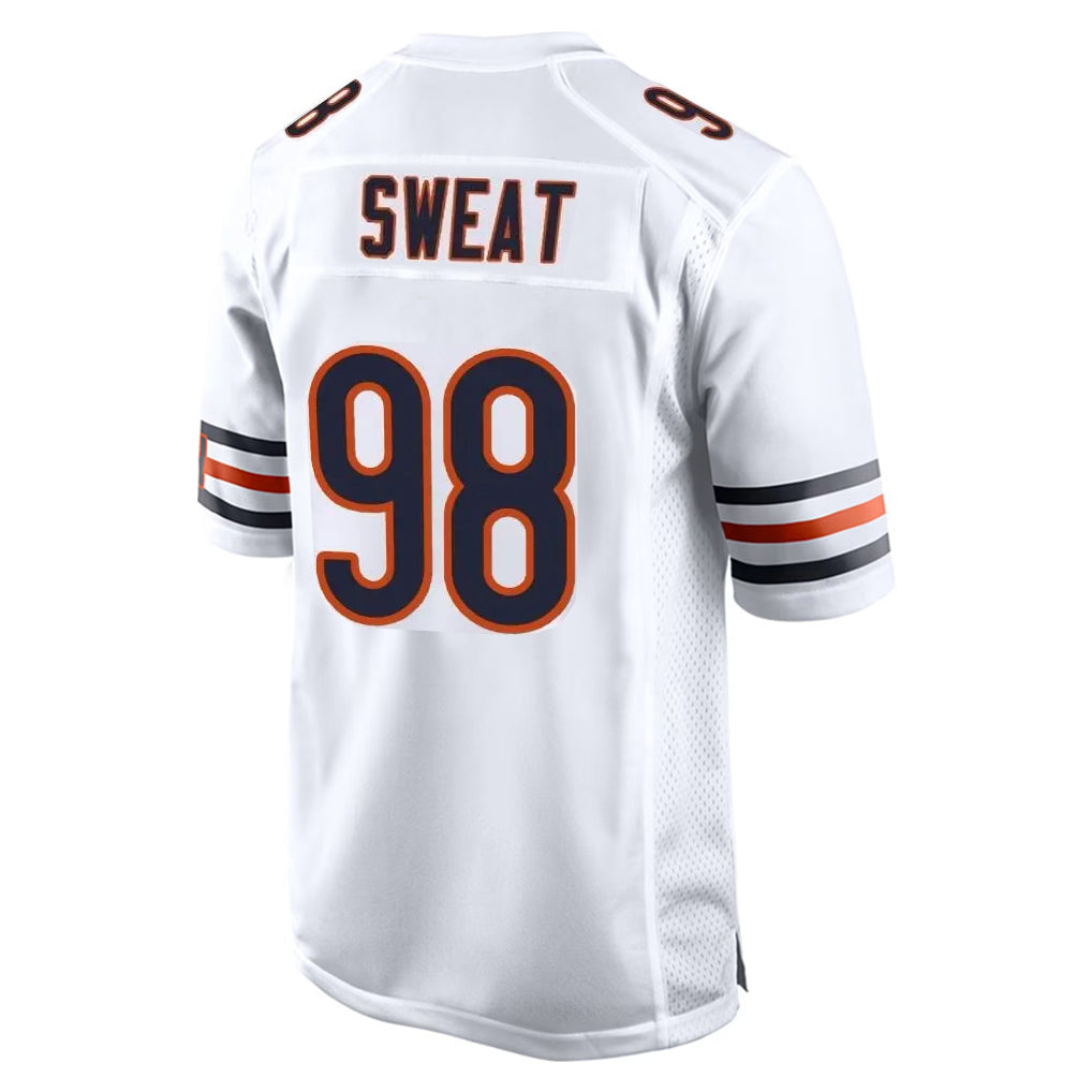 C.Bears #98 Montez Sweat Player White Home Game Kdoa Stitched Jerseys