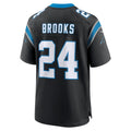 Kdoa C.Panthers #24 Jonathon Brooks Black Game Jersey