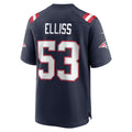 Kdoa NE.Patriots #53 Christian Elliss Navy Game Retired Player Jersey