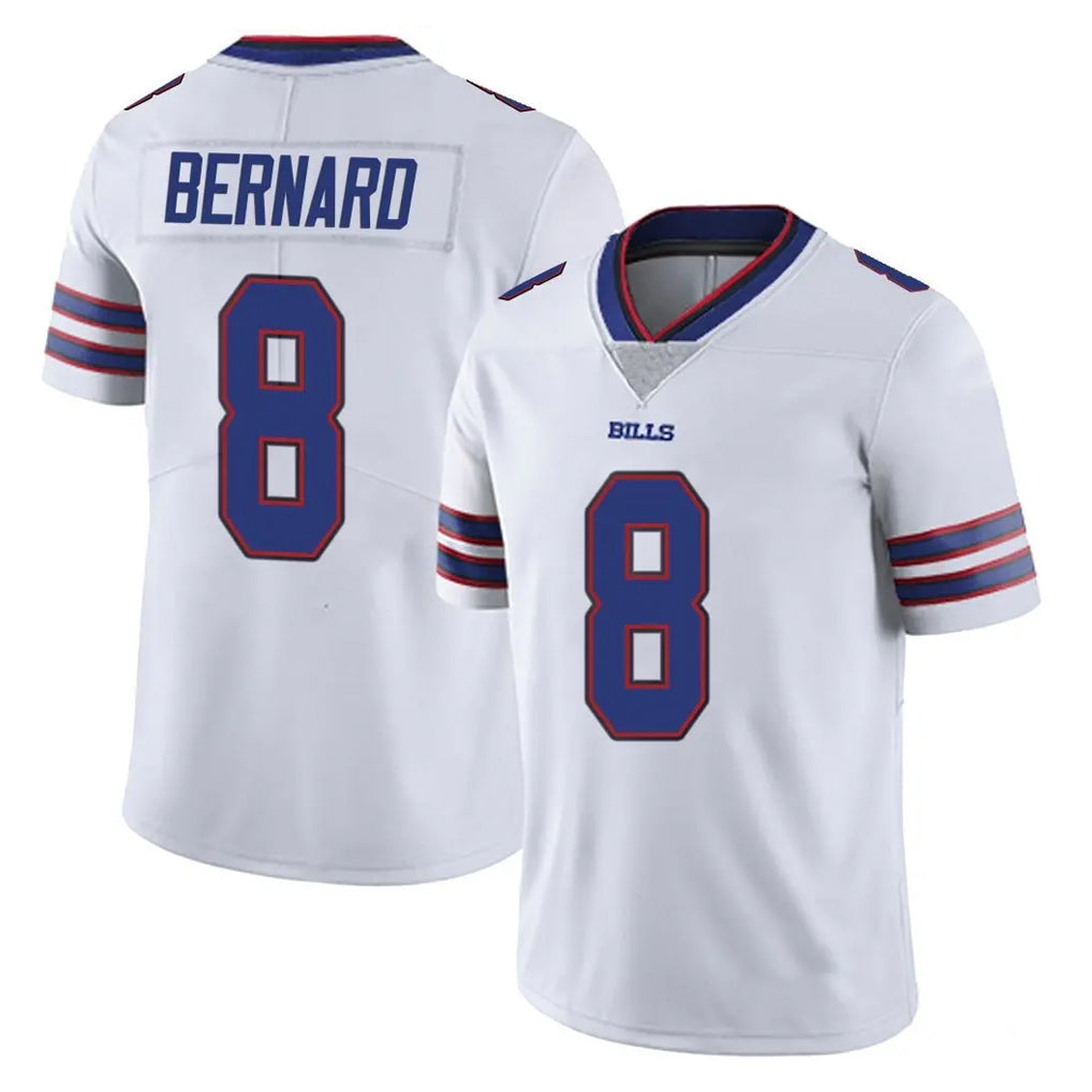 B.Bills #8 Terrel Bernard Player White Vapor Untouchable Limited Kdoa Stitched Jerseys