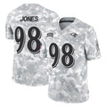 B.Ravens #98 Travis Jones Player Arctic Camo Salute to Service Limited Kdoa Stitched Jerseys