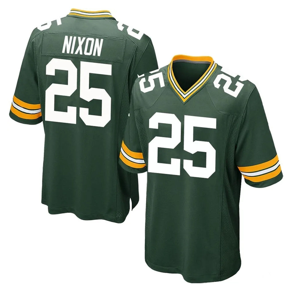 GB.Packers #25 Keisean Nixon Player Green Home Game Kdoa Stitched Jerseys